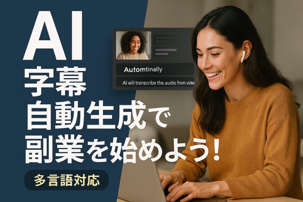 AI字幕,テロップ自動生成